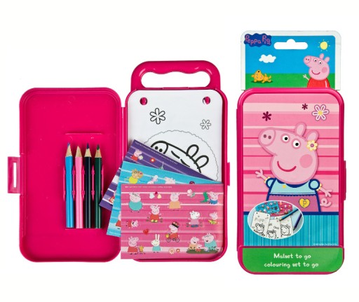 Mini PEPPA PIG farbiaca sada v kufríku