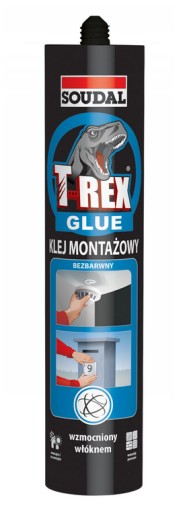 Bezfarebné montážne lepidlo Soudal T-REX 310g