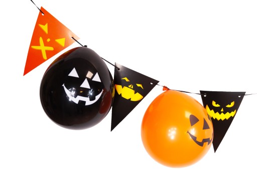 HALLOWEENSKÉ VENCICE S BALÓNMI VEĽKÁ DEKORÁCIA