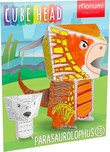 CubeHead. Model parasaurolophus