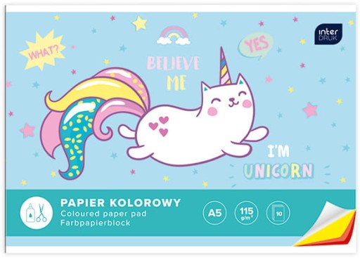Notebook Farebný papier A4 Interprint