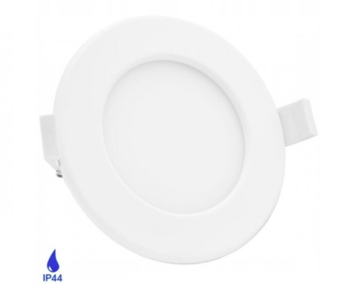 Okrúhly zapustený LED panel 6W biely