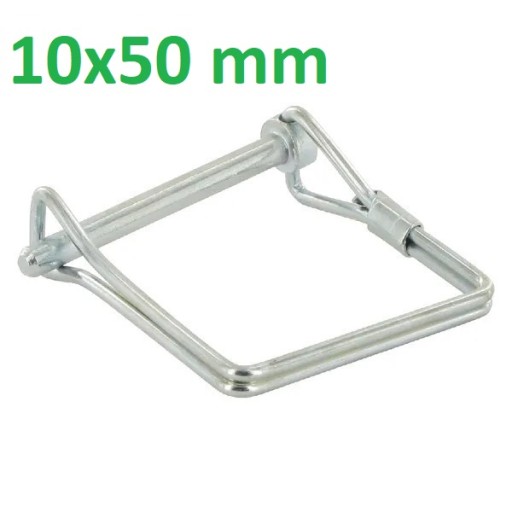 Skladacia závlačka pre štvorcovú rúrku 10x50 mm