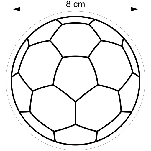 Formička Vykrajovačka na perníčky ŠPORTOVÝ FUTBAL 8cm