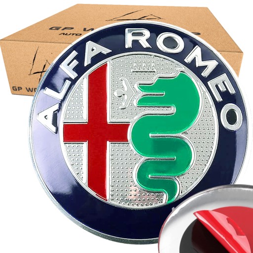 ZNAK ALFA ROMEO 74 mm 147 156 159 ODZNAK MITO