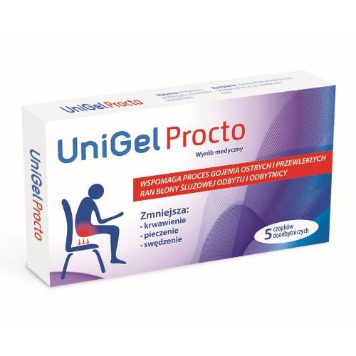 UniGel Procto - 5 čapíkov