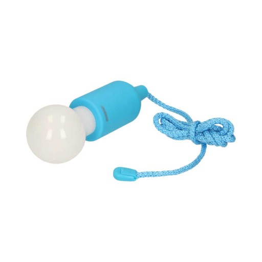 Modrá kempingová lampa napájaná 1W ORNO batériami