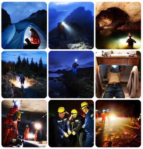 HLAVOVÁ LAMPA COB HLAVNÁ LAMPA 4v1 LAMPA S MAGNETOM