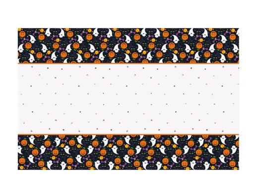 Halloweensky obrus Mačka a tekvica - 137 x 213 cm 1 ks