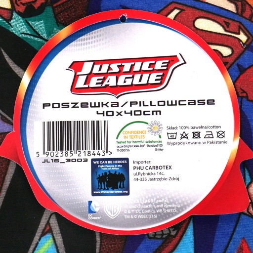 Obliečka na vankúš 40x40 cm bavlna Justice League