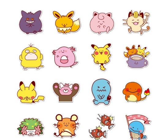 NÁLEPKY POKEMONOV 100 KS KIDS PREMIUM