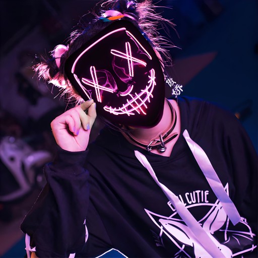 SVIETIACA HALLOWEENSKÁ MASKA LED PARTY ACTA SQUID OSVETLENIE