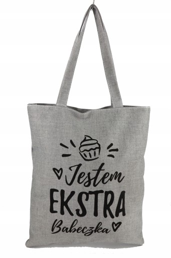 Nákupná taška EXTRA BABBIE! Šedá