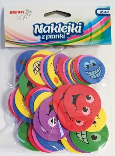 DEKORATÍVNE PENOVÉ NÁLEPKY S ÚSMEVOM 2