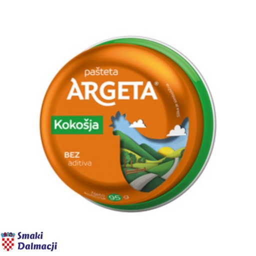 Paštéta z kuracieho mäsa (Kokošja pašteta) konzerva 95g Argeta