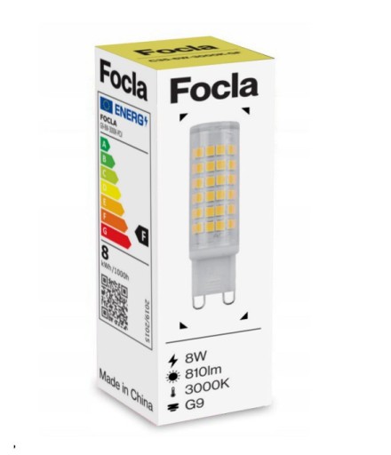 FOCLA G9 LED ŽIAROVKA 8W TEPLÁ BIELA 3000K 810lm