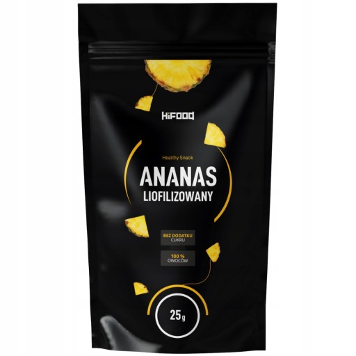 Lyofilizovaný ananás 25g HiFOOD PREMIUM kúsky