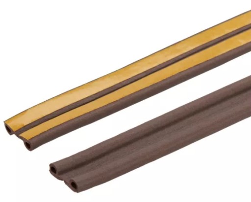 Tesnenie samolepiace typ P 9x5,5mm hnedá 6m