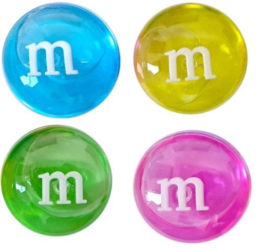 Slime Sensory Plastic Glut Antistresový M&M LARGE 8CM