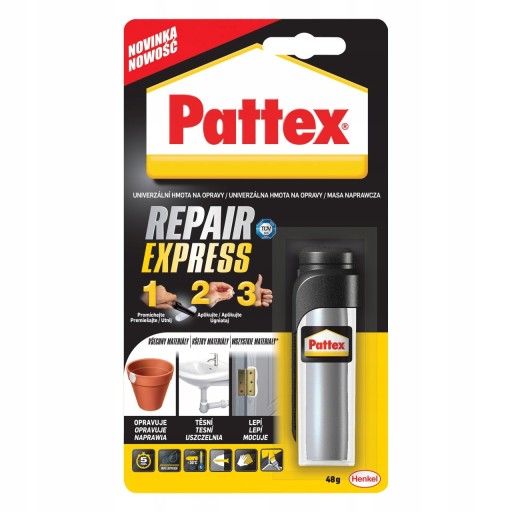 PATTEX REPAIR EXPRESS OPRAVNÁ HMOTA S EPOXIDOVOU TRUBOU