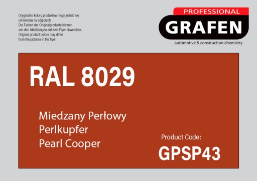 AKRYLOVÝ LAK v spreji medená perla RAL 8029