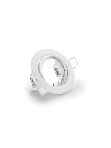 Biele okrúhle pohyblivé stropné vstavané svietidlo JURA 650100131 Trio