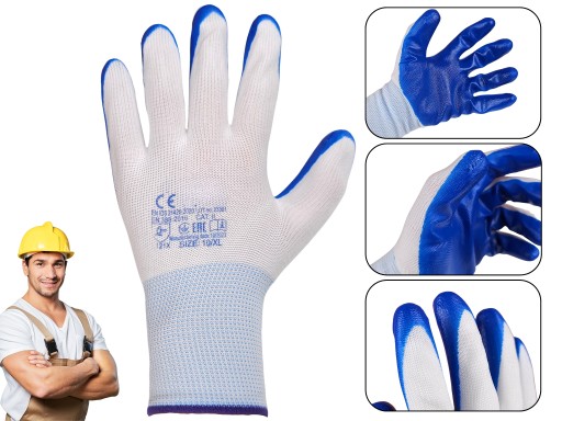 STRONG Pracovné rukavice BETTER NITRILE VAMPS ochranné rukavice x12 párov