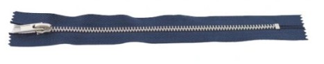 Kovový zámok, nikel, 18 cm, námornícka modrá