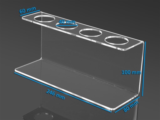 STOJAN, PODAVAČ, STOJAN NA 4 PLEXI ZMRZLINU, 3 mm