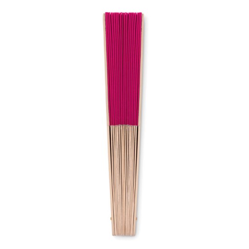 DREVENÝ MATERIÁL VENTILÁTOR Veľký 41cm Elegantná ružová