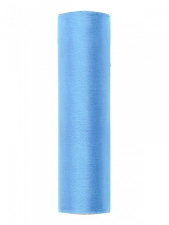Dekoračný materiál Organza hladká modrá modrá 0,16x9m dekorácia