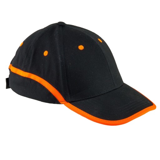 PRACOVNÝ ČIAPOK S BILLID URG-6099 NASTAVITEĽNÝ čierno-oranžový