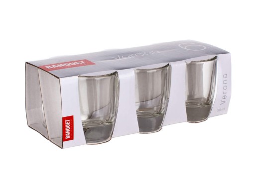 Sada pohárov na likér vodku Verona 30 ml, 6 ks