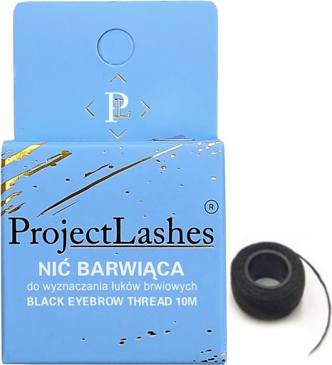 Farbiaca niť na geometriu obočia, vykreslenie oblúka obočia