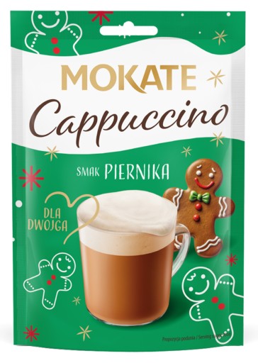 Lahodné cappuccino s perníkovou vianočnou nadýchanou penou 40g mokate