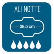 PODLOŽKY NA NOC, S KRÍDLAMI, 14 ks, Vivicot Puro Cotone
