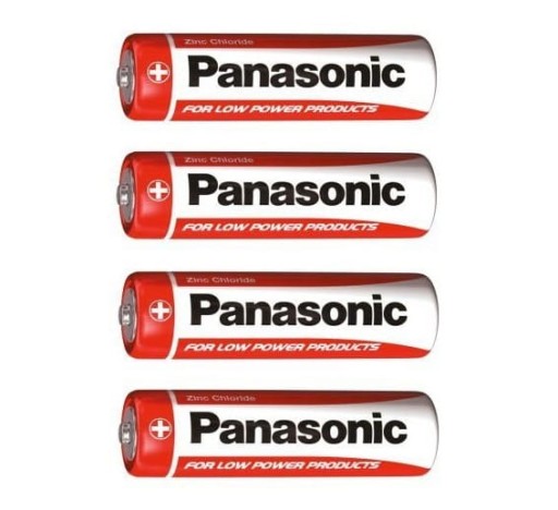 Zinkovo-uhlíková batéria Panasonic AA (R6) 4 ks.