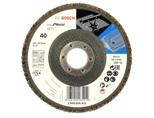 BOSCH KOTOUČ KLAPKA 125mm GR.40 NA KOV