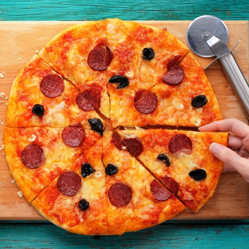 Nôž na pizzu krájač krájač ryhovanie okrúhly nerez ostrý