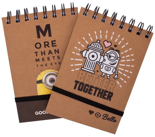 KOŁONOTES SCHOOL NOTEBOOK A6/96k MINIONS CHECK
