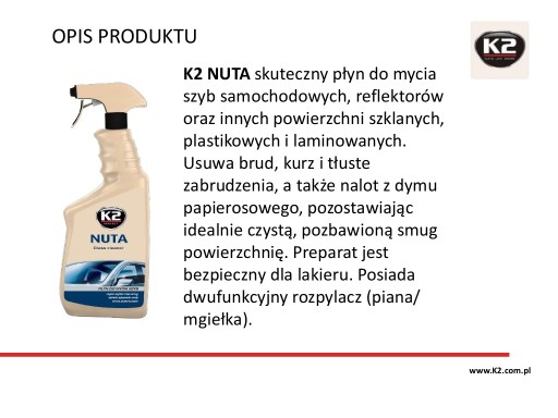 TEKUTINA NA OKNÁ, SKLO K2 NUTA 770 ml
