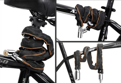 KOVOVÝ REŤAZOVÝ ZÁMOK NA BICYKEL PRE ZATVORENIE MOTORA BICYKLA