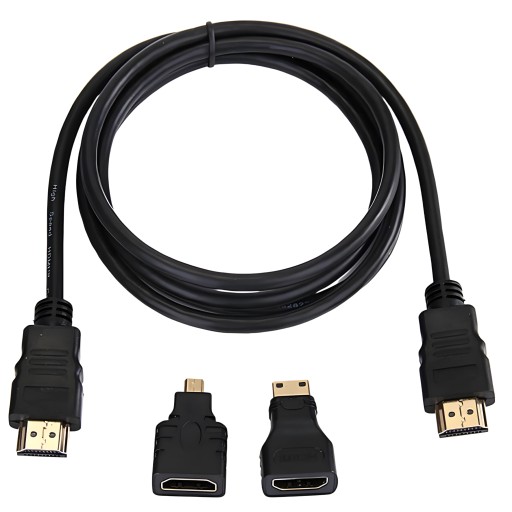 HDMI MINI MIKRO KÁBEL 3v1 FULL HD 4K 1,5M