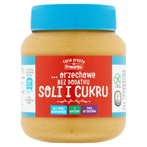 PRAŽENÁ ARAŠIDOVÁ PASTA BEZ PRIDANEJ SOLI A CUKRU, BEZLEPKU