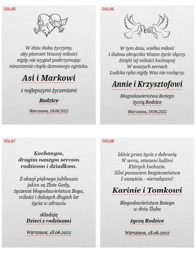 Hliníková plaketa, 5 cm, s vlastným venovaním