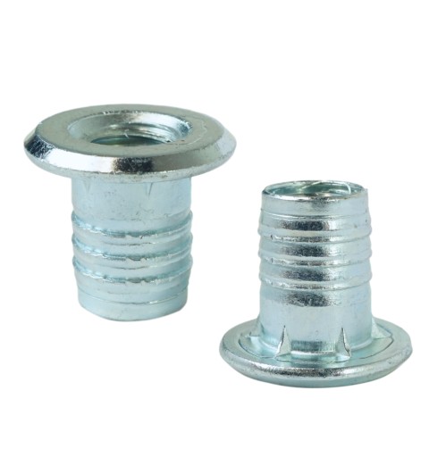 Zásuvka 10x M10 x 17 mm, hnaná nábytková vložka na drevo, nábytkové nožičky