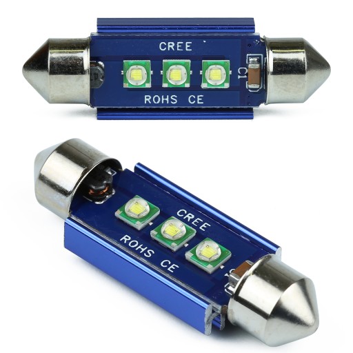 LED C5W 41mm 3x CREE CANBUS 12V C3W C10W TUBE