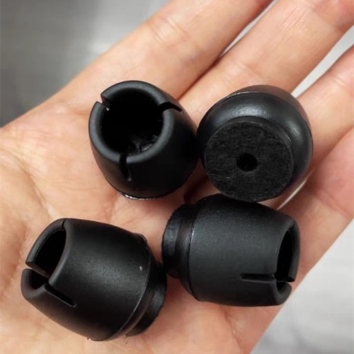 SILIKÓNOVÉ OCHRANNÉ POTAHY 16-21mm NA NOHY STOLIČKY, 4 KUSY S PLSTCOM