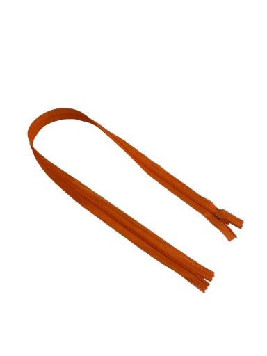 Zips, SAMOSTATNÝ Zips, KRYTÁ ČIPKA 60cm # ORANŽOVÁ