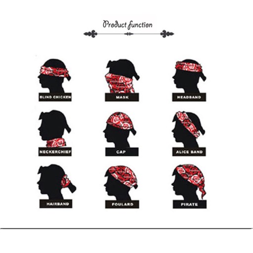 BANDANA, šatka, čelenka, MASKA, bavlna